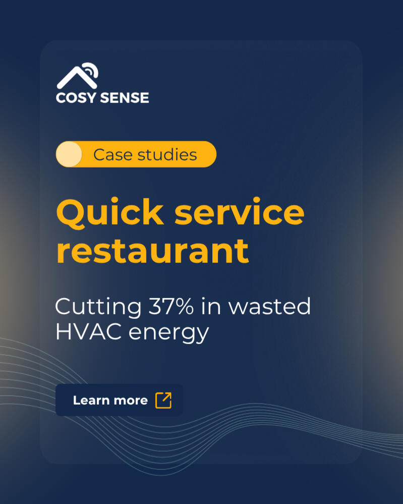 QSR Case Quick service restaurant Cosysense